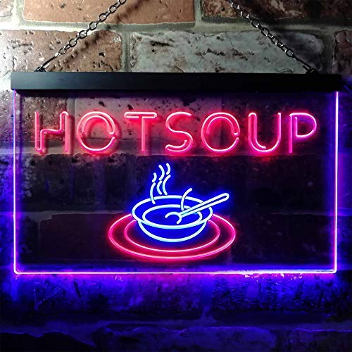 Hot Soup Dual LED Neon Light Sign1
